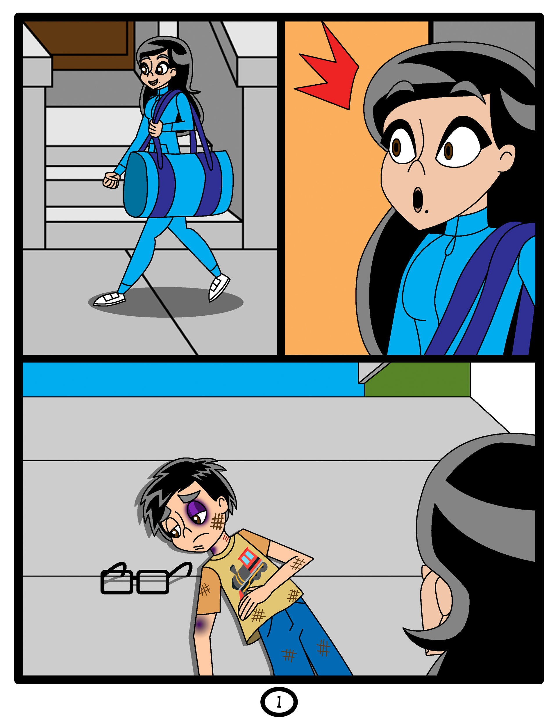 The Origin of Sumo Kristina Comic Page 1 by BerryViolet on DeviantArt