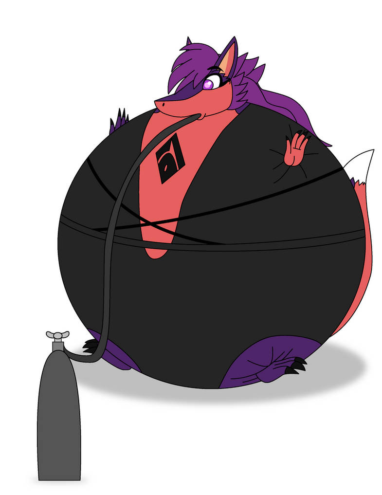 Flaky Air Inflation Swimsuit Flare's Helium Air Tank Inflation by BerryViolet on DeviantArt