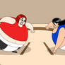 Kristina Diya Vs. Avarice in Sumo Tournament