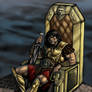 King Conan on the throne color