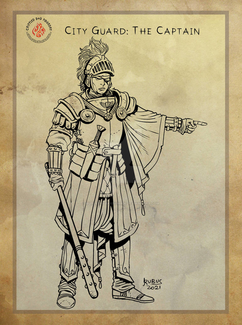 DnD - City Guard: The Captain by RubusTheBarbarian on DeviantArt