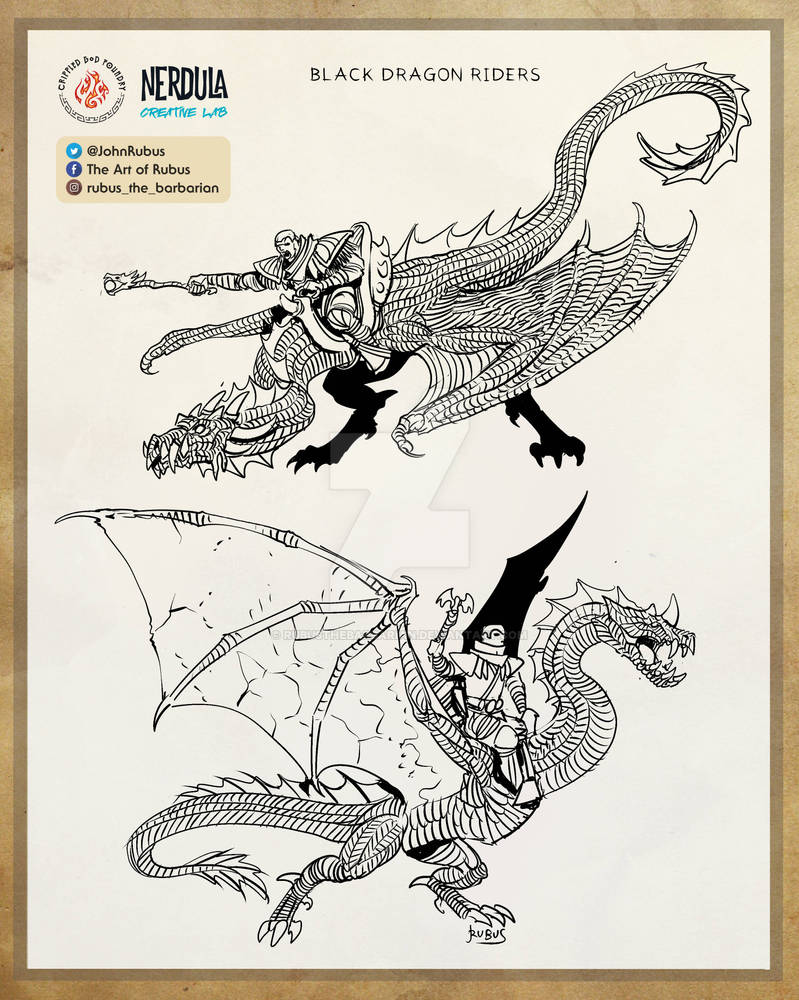Black Dragon Riders by RubusTheBarbarian on DeviantArt