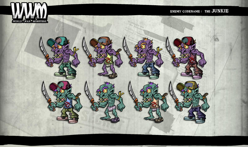 Junkie Character Variations by detectivewarton on DeviantArt