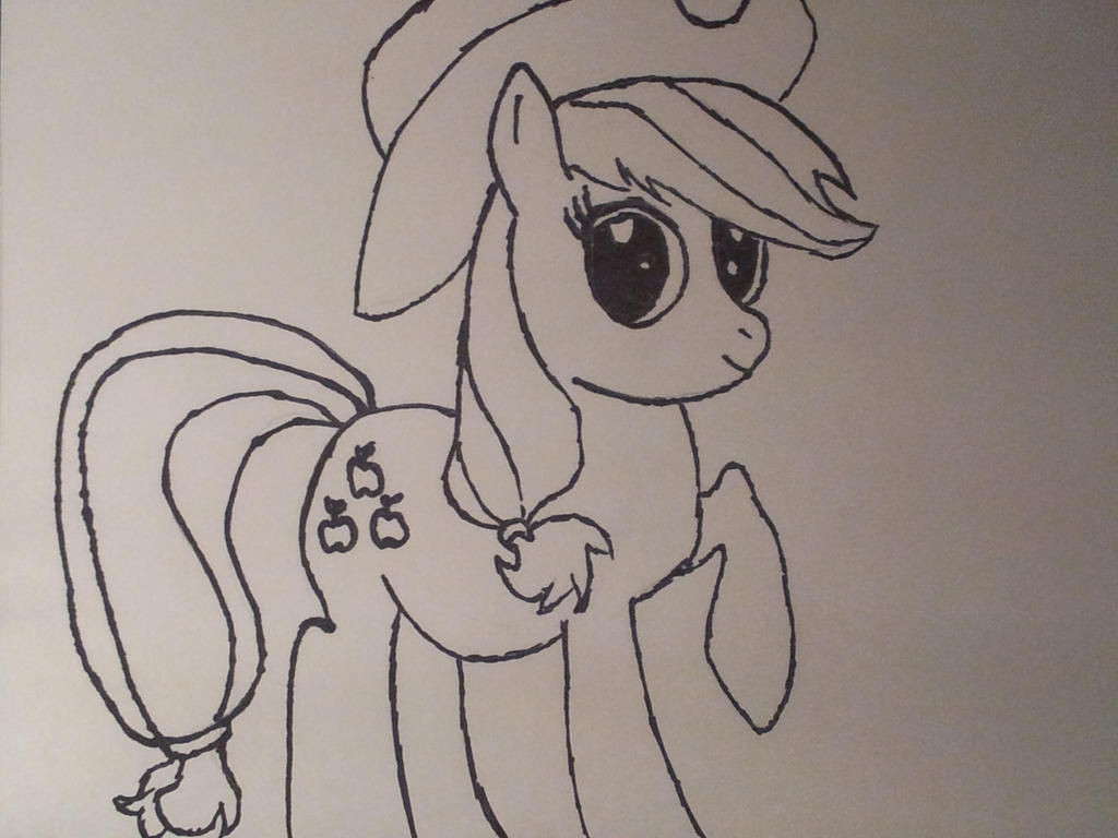 Applejack Sketch (first try)