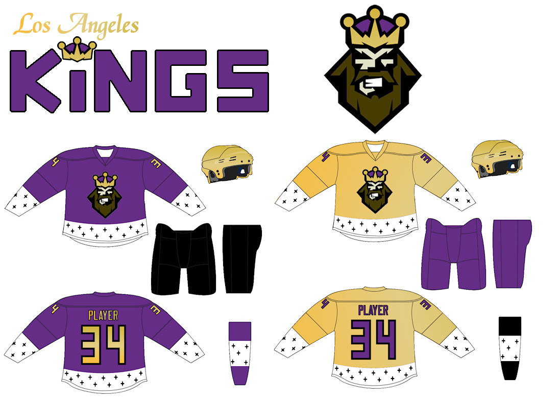 LA Kings Jersey Concept (artwork by TrueNorth13 on SportsLogos.net) :  r/losangeleskings