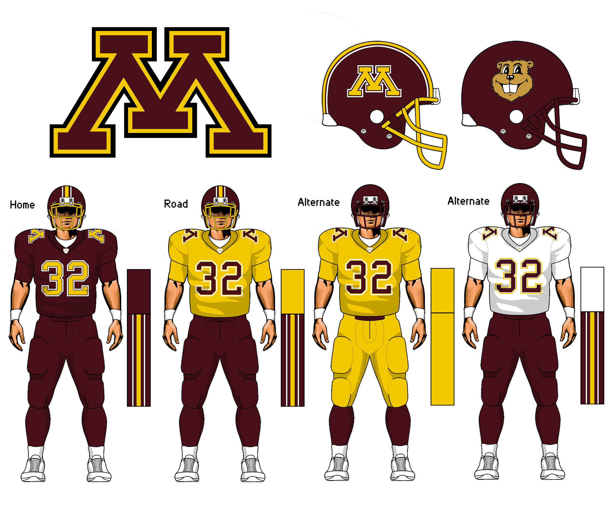 Bmac's Blog: Minnesota Golden Gophers Football Uniforms