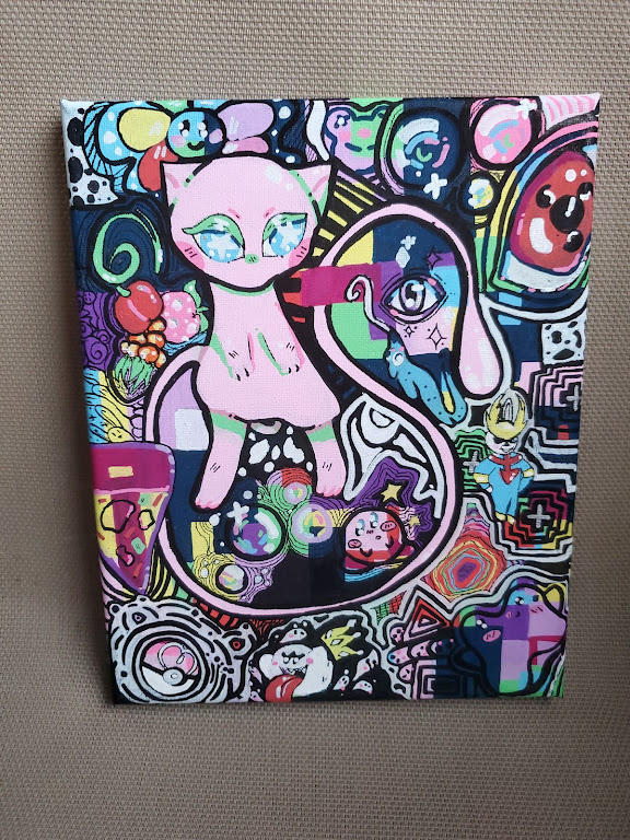 Mew Painting SOLD By BabbieBlue On DeviantArt mew-painting-sold-by-babbieblue-on-deviantart