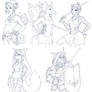 Anthro Sketch Commishes