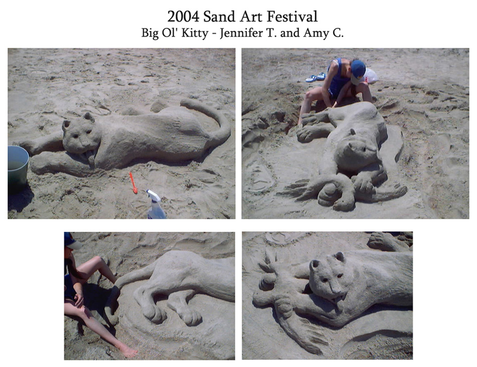 Sand Art Kitty