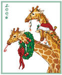 Christmas Giraffes by AmyClark