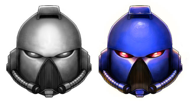 Spacemarinehelmet color test