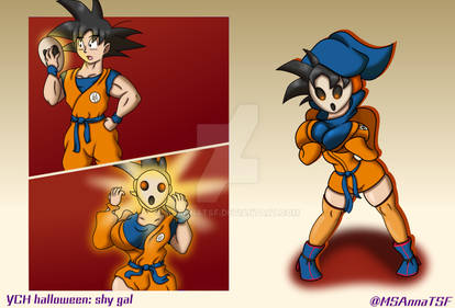 YCH halloween Shy Gal : Goku