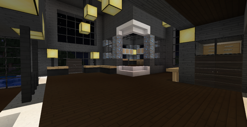 Modern Minecraft Mansion Kitchen By Thefawksyartist On