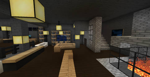 Modern Minecraft Mansion By Thefawksyartist On Deviantart