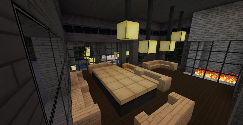 Modern Minecraft Mansion Main Dining Hall By