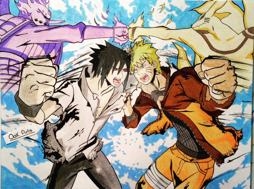 Water Uchiha Sasuke Naruto: Shippuden battles Uzumaki Naruto