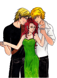 Sebastian, Clary, and Jace