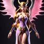 Princess Zelda becomes a extremely busty succubus