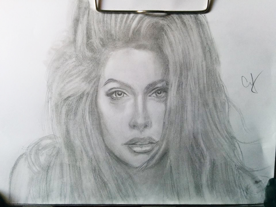 Angelina jolie drawing