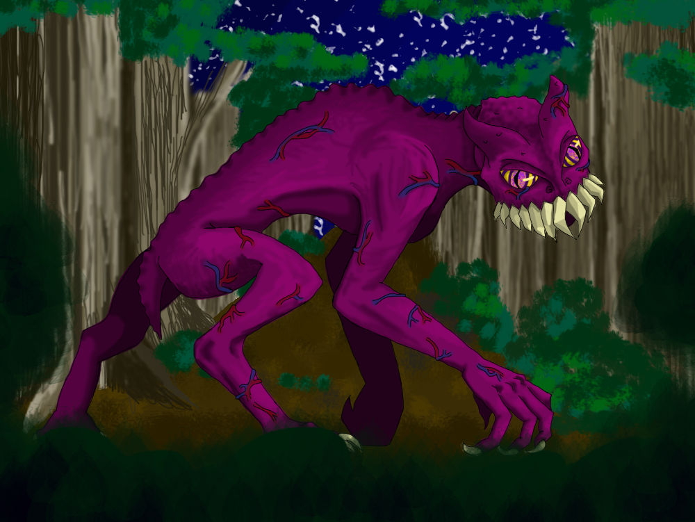 Perple Monster Purple monster by UnderZeWeather on DeviantArt