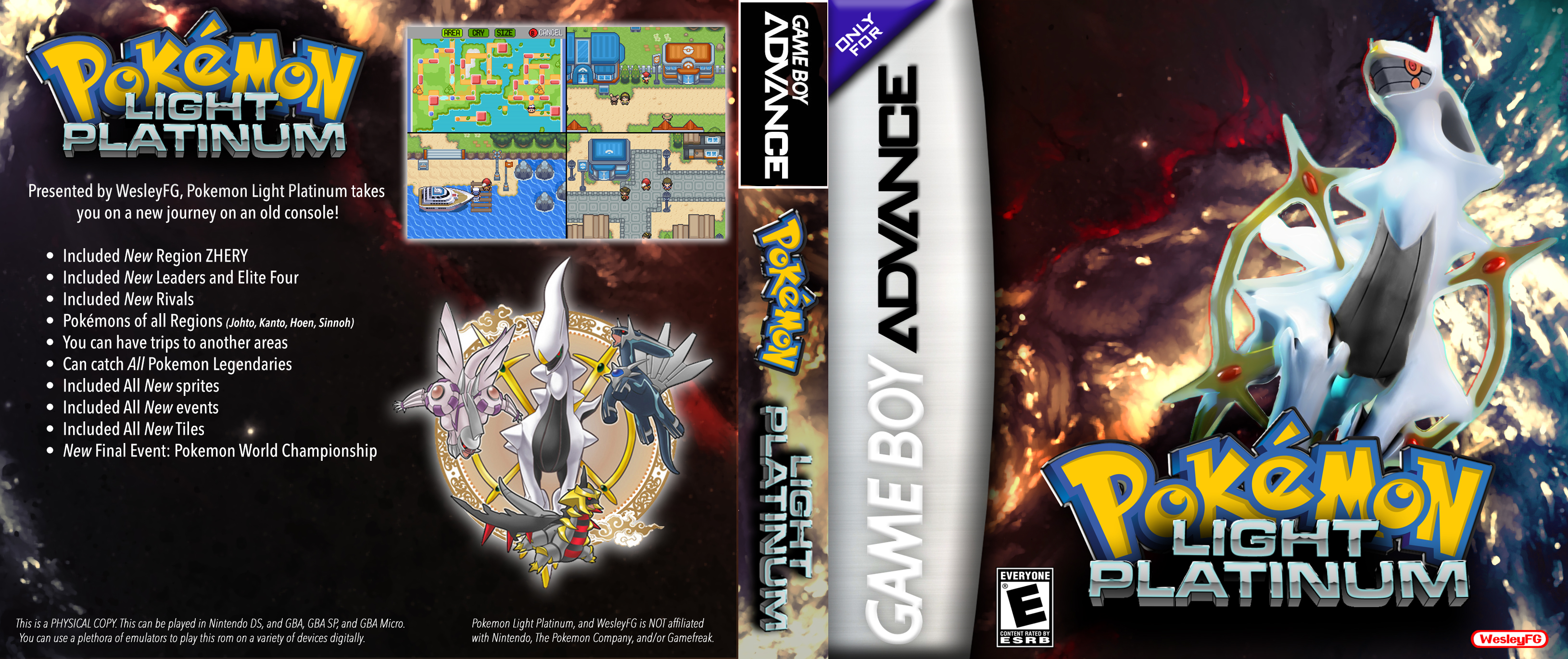 Pokemon Light Platinum GBA Cover by on DeviantArt