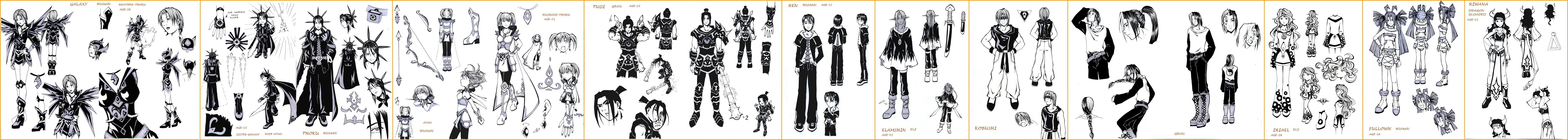 manga characters set2