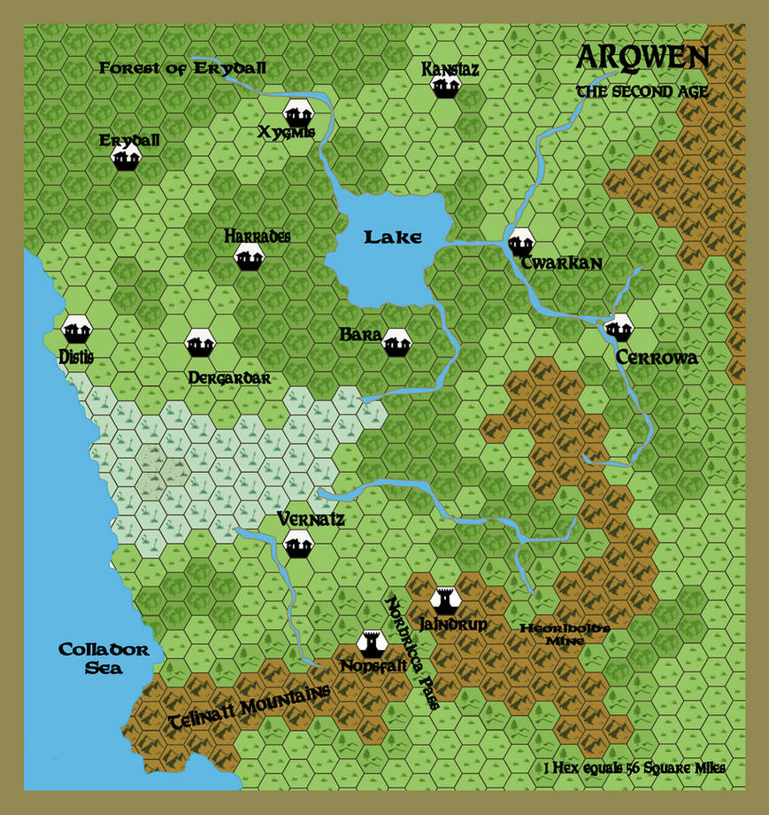 Map Of Arquen by yellowdingo on DeviantArt