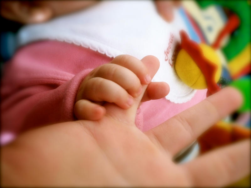 The touch of a child's hand