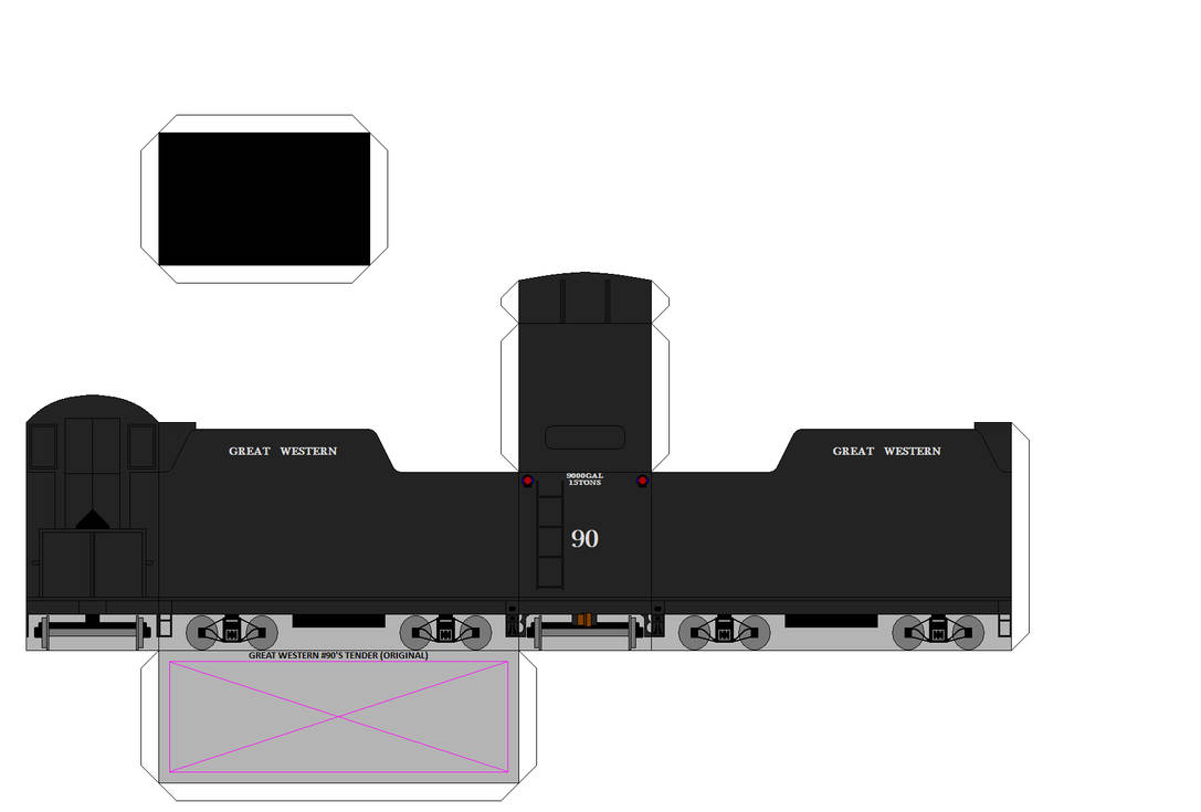 SRC 3D GWR 90 Tender (Original) by Chandlertrainmaster1 on DeviantArt