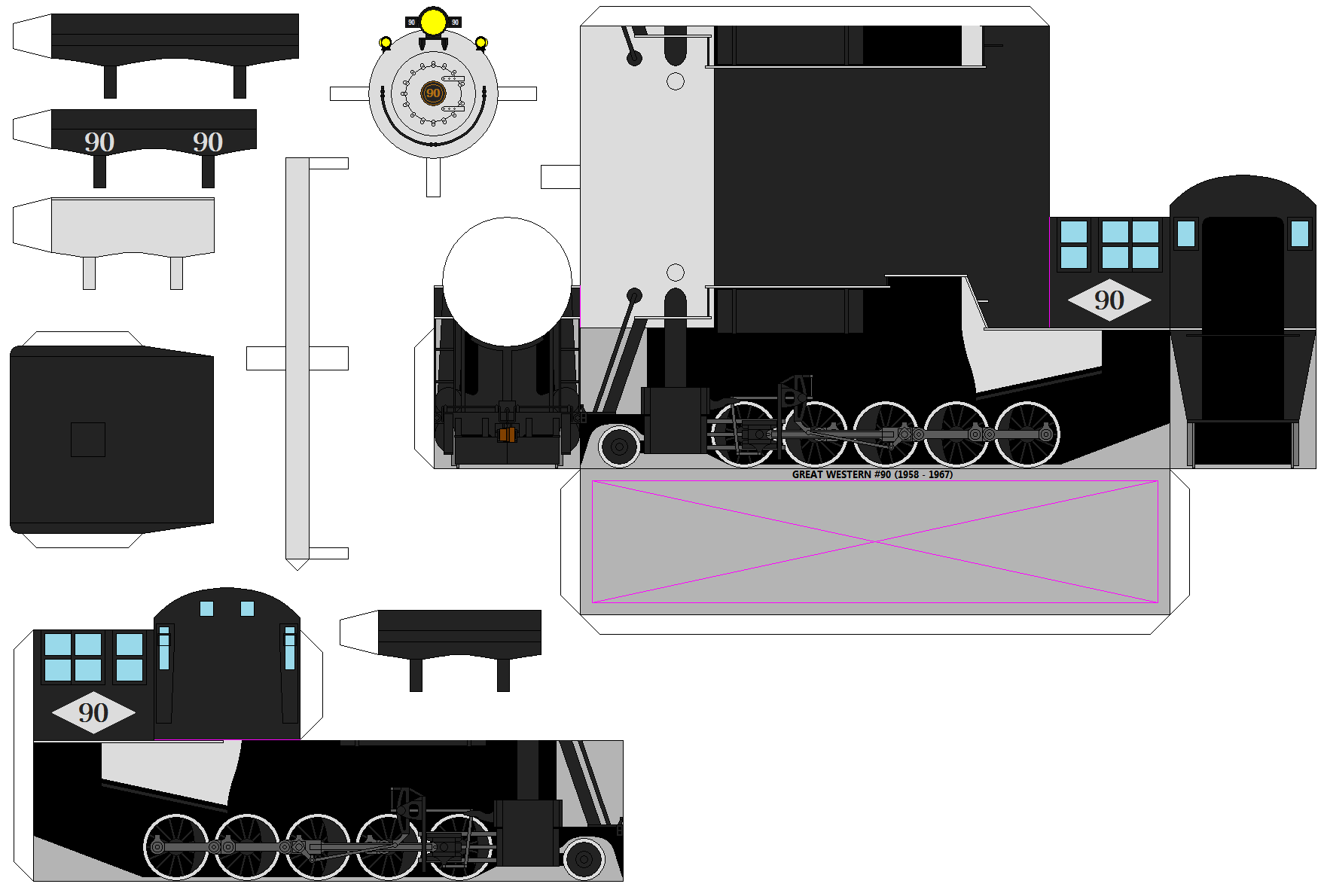 SRC 3D GWR 90 (1958 - 1967) by Chandlertrainmaster1 on DeviantArt