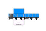 TAF 3D Blue Troublesome Truck #9