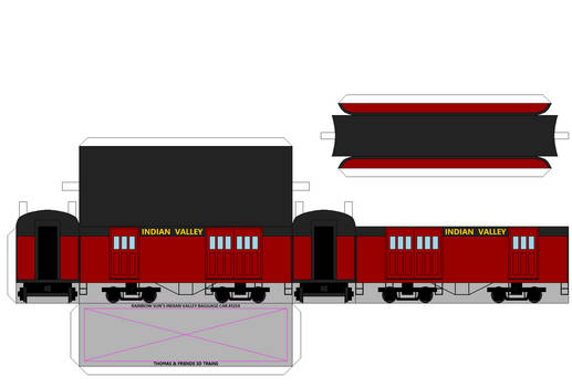 TAF 3D Rainbow Sun's IVRR Baggage Car #3214