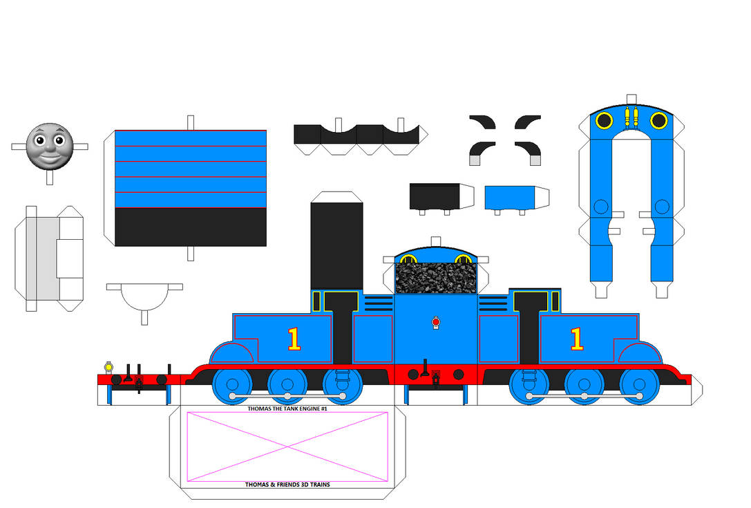 Papercraft Thomas TAF 3D Thomas The Tank Engine #1 by Chandlertrainmaster1 on DeviantArt