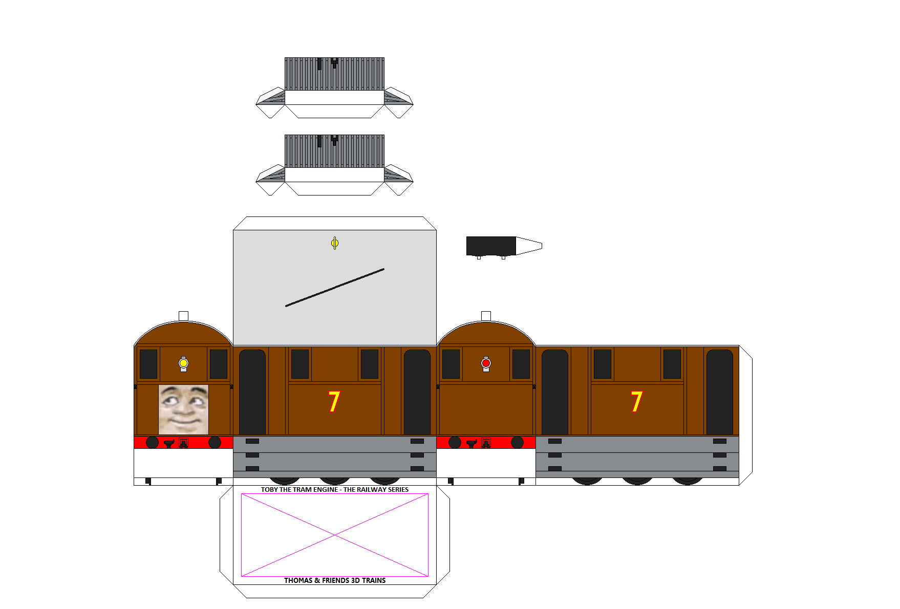 Paper Model Toby TAF 3D Toby - The Railway Series by Chandlertrainmaster1 on DeviantArt