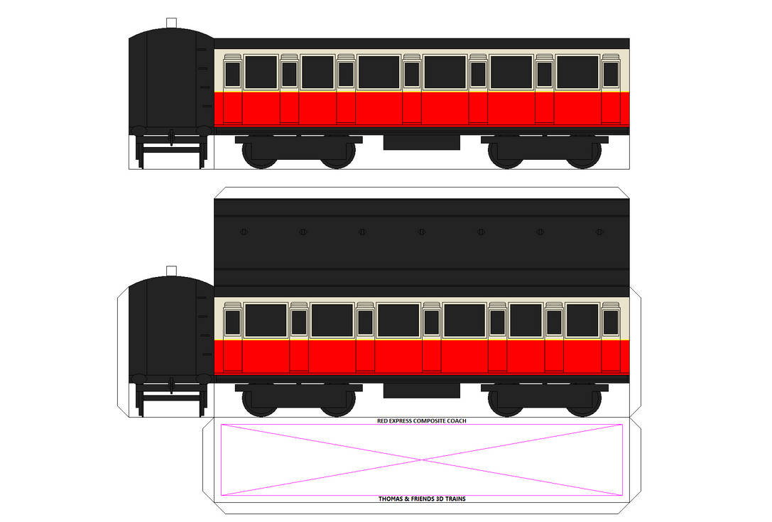 TAF 3D Red Express Composite Coach by Chandlertrainmaster1 on DeviantArt