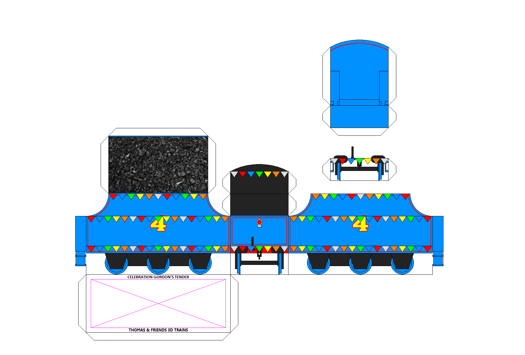 TAF 3D Celebration Gordon's Tender by Chandlertrainmaster1 on DeviantArt