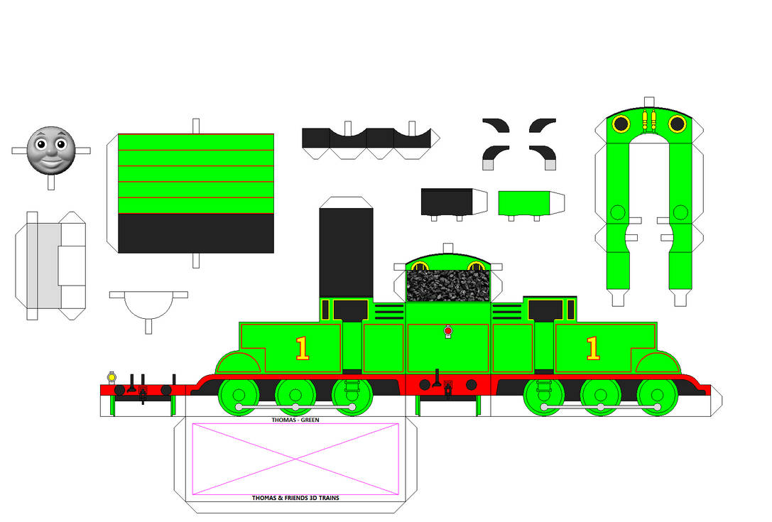TAF 3D Thomas - Green by Chandlertrainmaster1 on DeviantArt