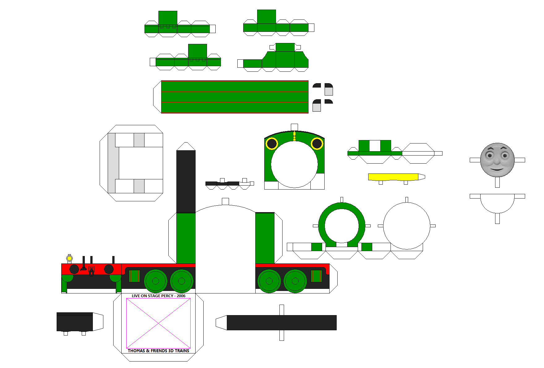 TAF 3D Live On Stage Percy - 2006 by Chandlertrainmaster1 on DeviantArt
