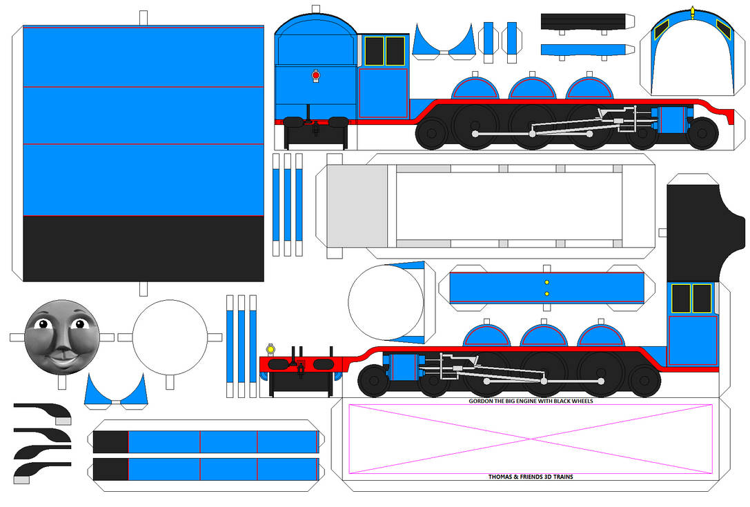 TAF 3D Gordon With Black Wheels by Chandlertrainmaster1 on DeviantArt