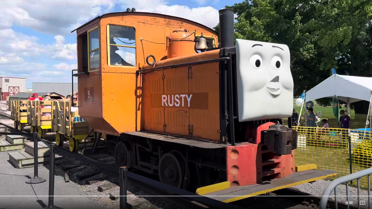 Rusty Ruby Train Strasburg Rail Road Rusty's Track Car Ride 2024 by Chandlertrainmaster1 ...