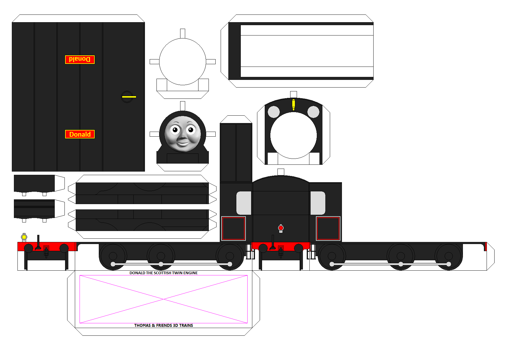 TAF 3D Donald The Scottish Twin Engine by Chandlertrainmaster1 on ...