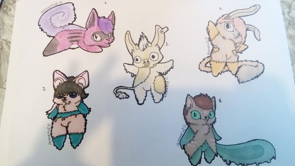 Chibi furries OTA (4/5 OPEN) by Little-Miss-Eevee on DeviantArt