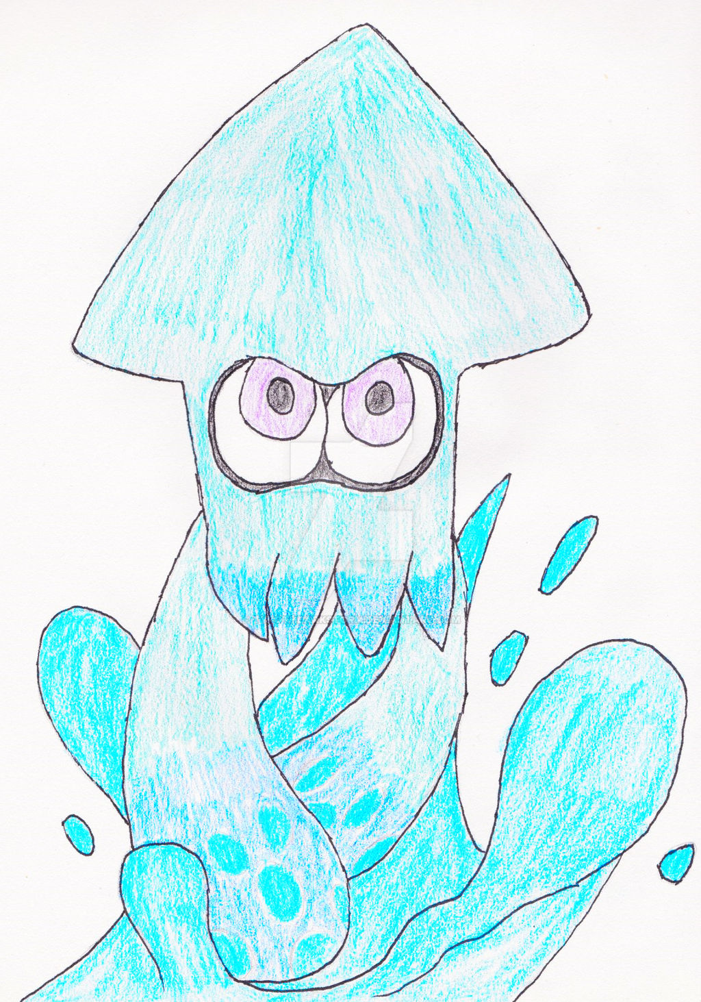 Inkling Squidform by TyrothDarkstorm on DeviantArt