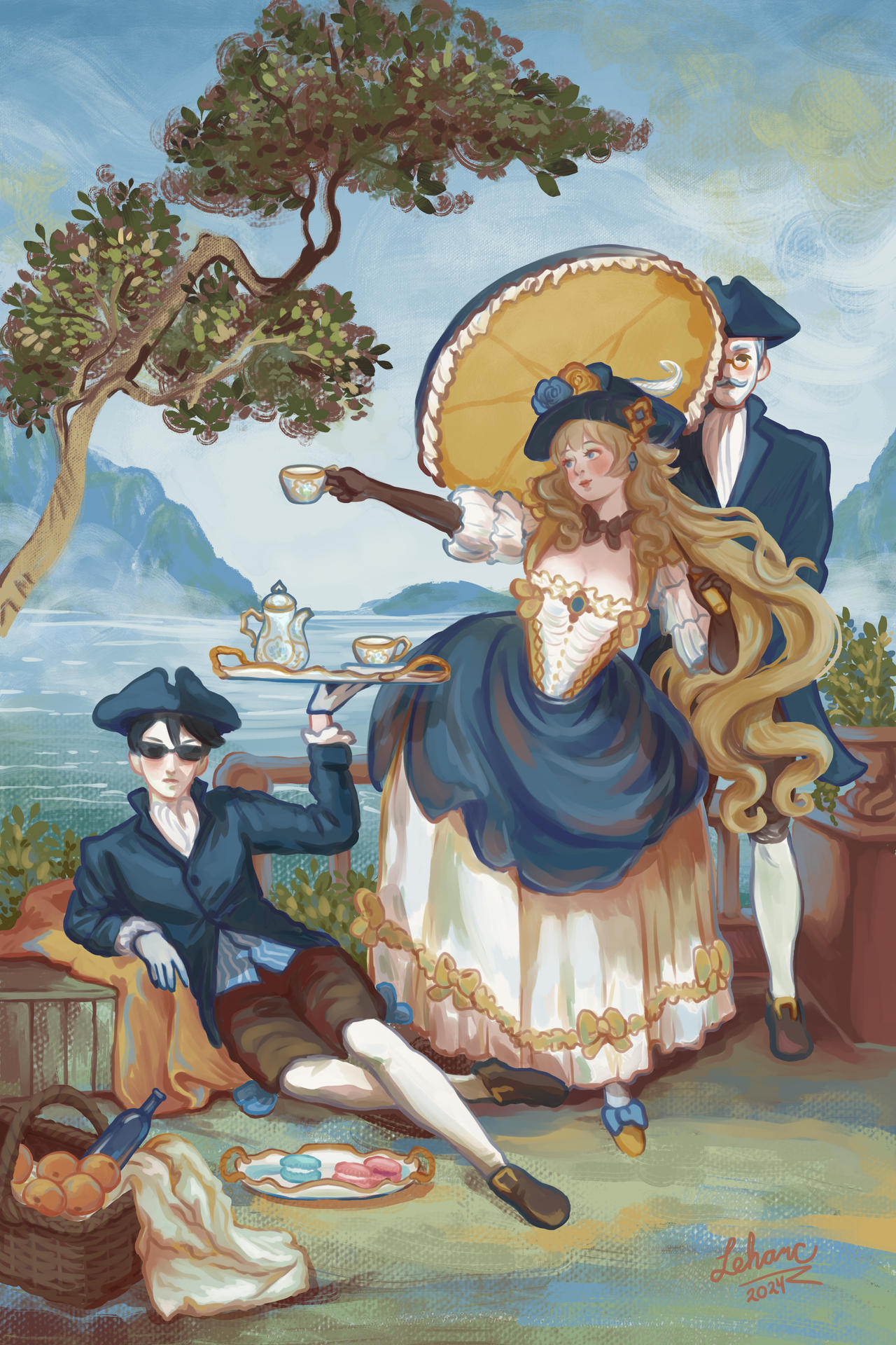 Deviantart Rococco Navia as a French Rococo Painting by Leharc--BlueHeart on DeviantArt