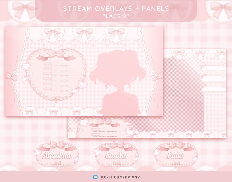 Lace 2 Stream Graphics Pack by dvivnv on DeviantArt