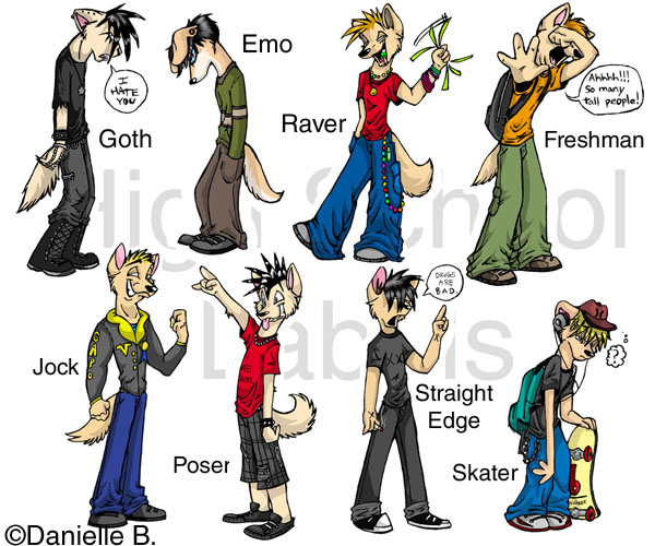 High School Labels by goamerica on DeviantArt