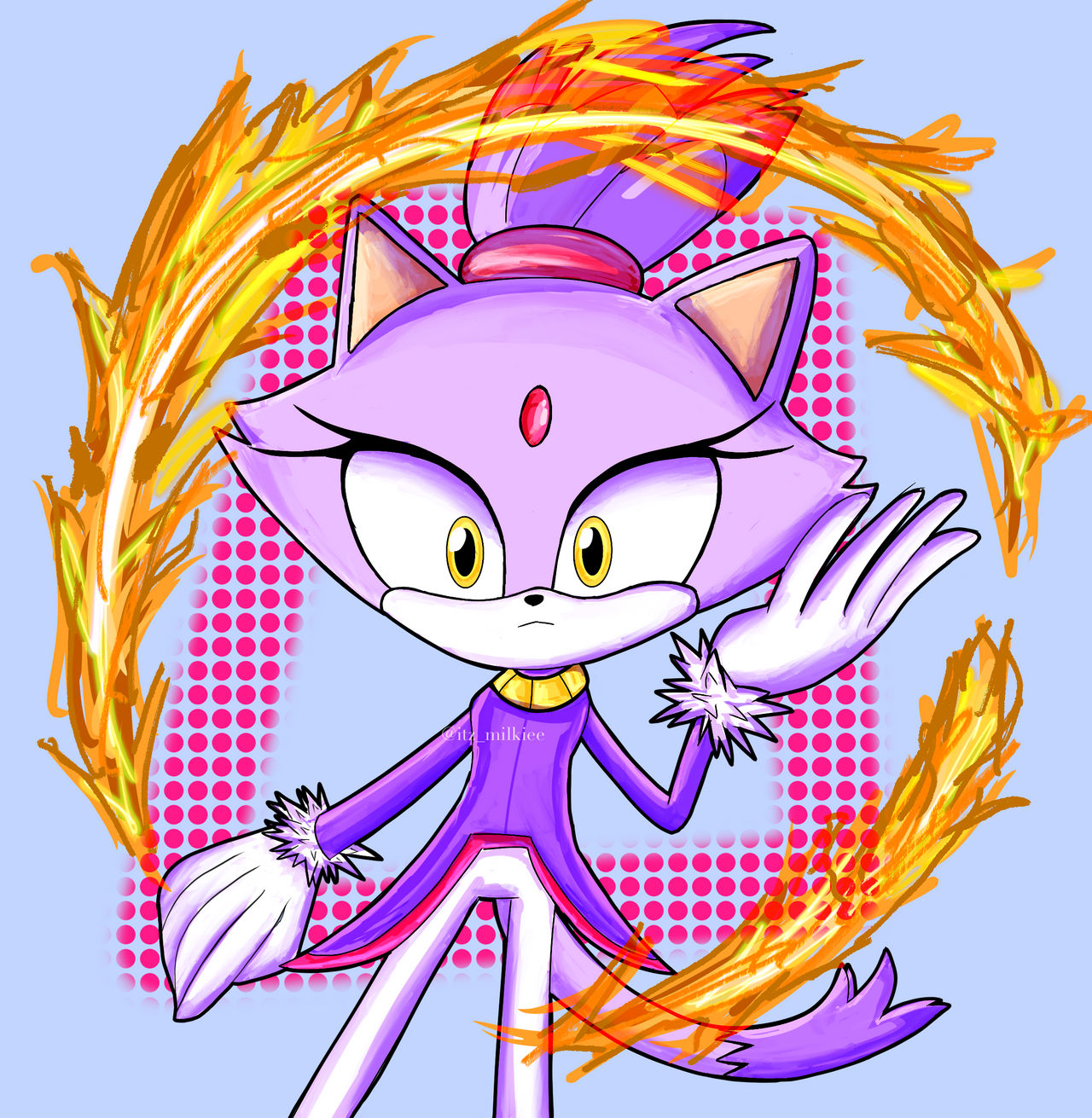 Blaze Keyed Deviantart Blaze by MilkieArtz on DeviantArt