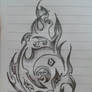 Curline Drawing - Flame