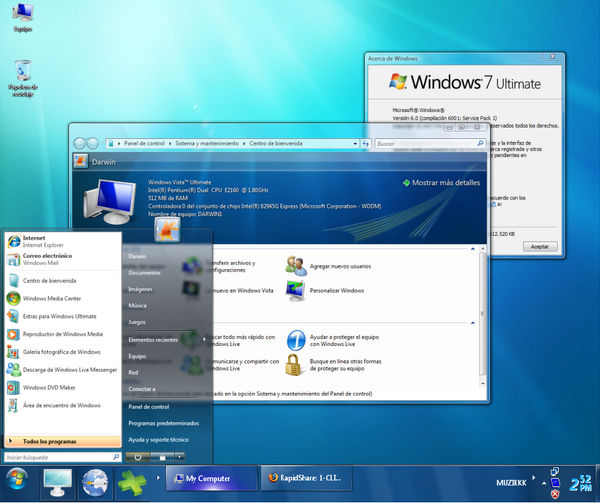 Windows Seven Rmix Xp by jack88star