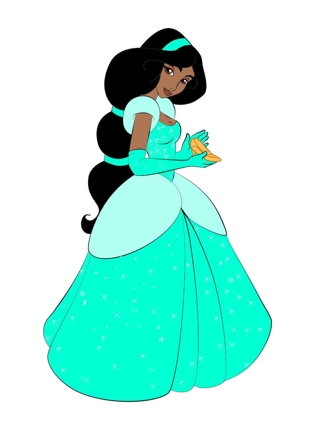 Jasmine as Cinderella